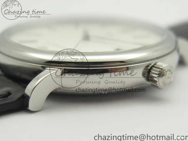 MIROTIME 0812 Portofino Automatic SS MKF 1:1 Best Edition White Dial On Black Leather Strap MIYOTA 9015 V Original 7204